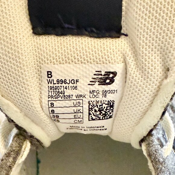 New Balance X J.Crew 996 Women's Sneakers in Gray Size 8 Medium - Picture 7 of 8